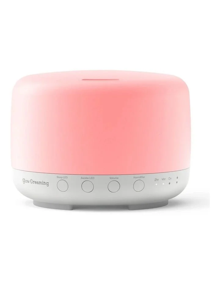 Glow Sleep Easy — all-in-one sleep aid with pink noise, red light therapy, humidifier, and aromatherapy
