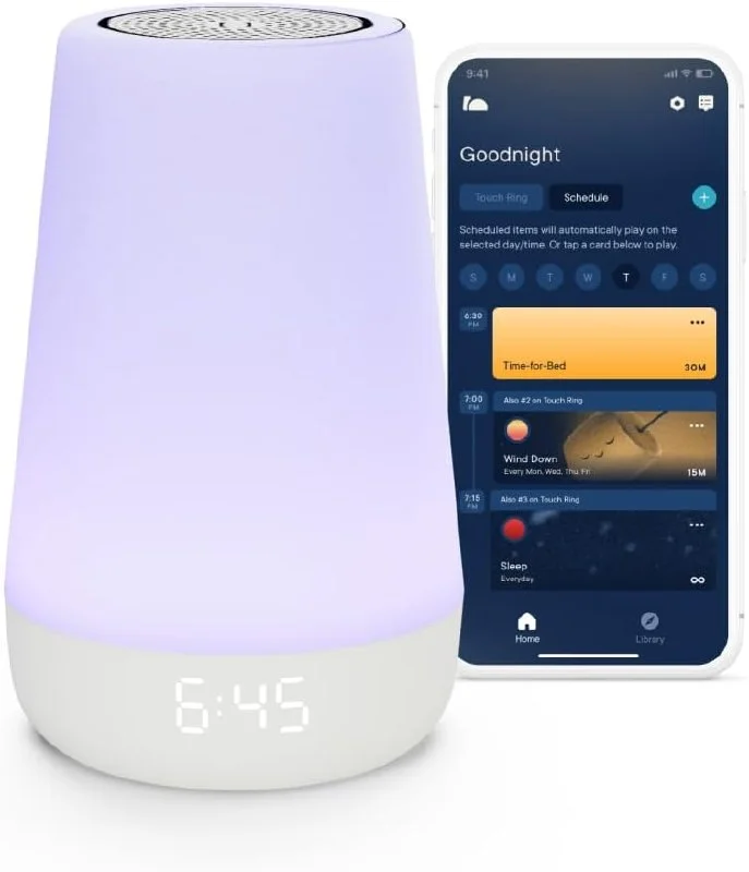 Hatch Rest 2 — smart white noise machine with app control, night light, and toddler OK-to-wake clock